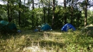 Наш лагерь на Кольском бугорке. Потом палаток стало больше